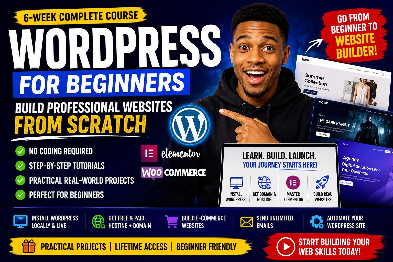 WordPress for Beginners: Build Professional Websites from Scratch