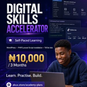 Ziflite Self-Paced Digital Skills Accelerator plan — ₦10,000 for 3 months