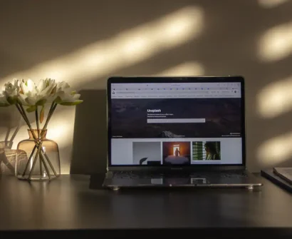 Beginner creating a website in Nigeria without coding on a laptop